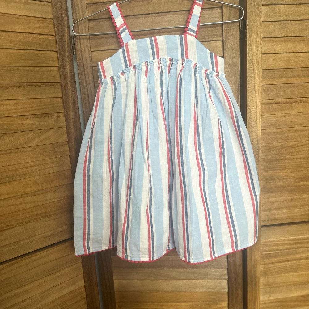 Tommy Bahama Kids Formal Dress - Light Blue and Red Stripes